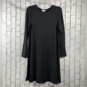 Style &Co  Size: L Women Long Sleeve Dress Deep Black Lightweight Ribbed